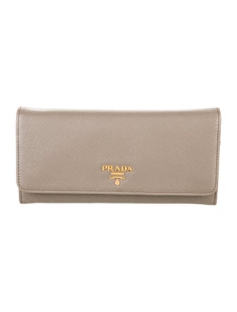 Prada Saffiano Lux Leather Continental Wallet