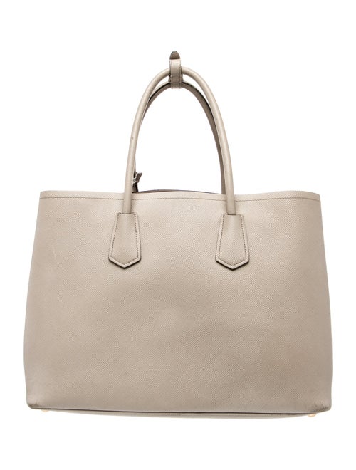 Prada Enameled Metal Triangle Double Bag Medium