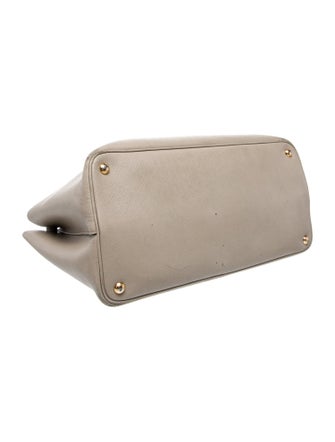 Prada Enameled Metal Triangle Double Bag Medium