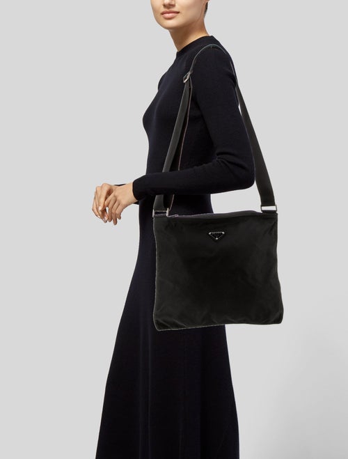 Prada Vela Nylon Messenger Bag