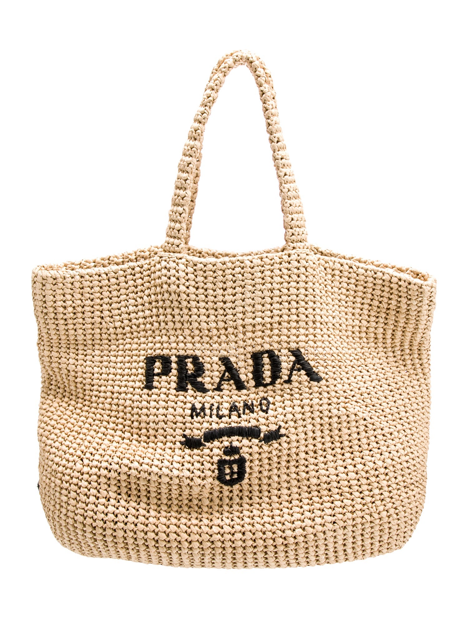 Prada Enameled Metal Triangle Tote