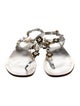 Prada Leather T-Strap Sandals