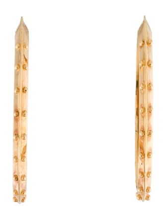 Prada Studded Hoop Earrings