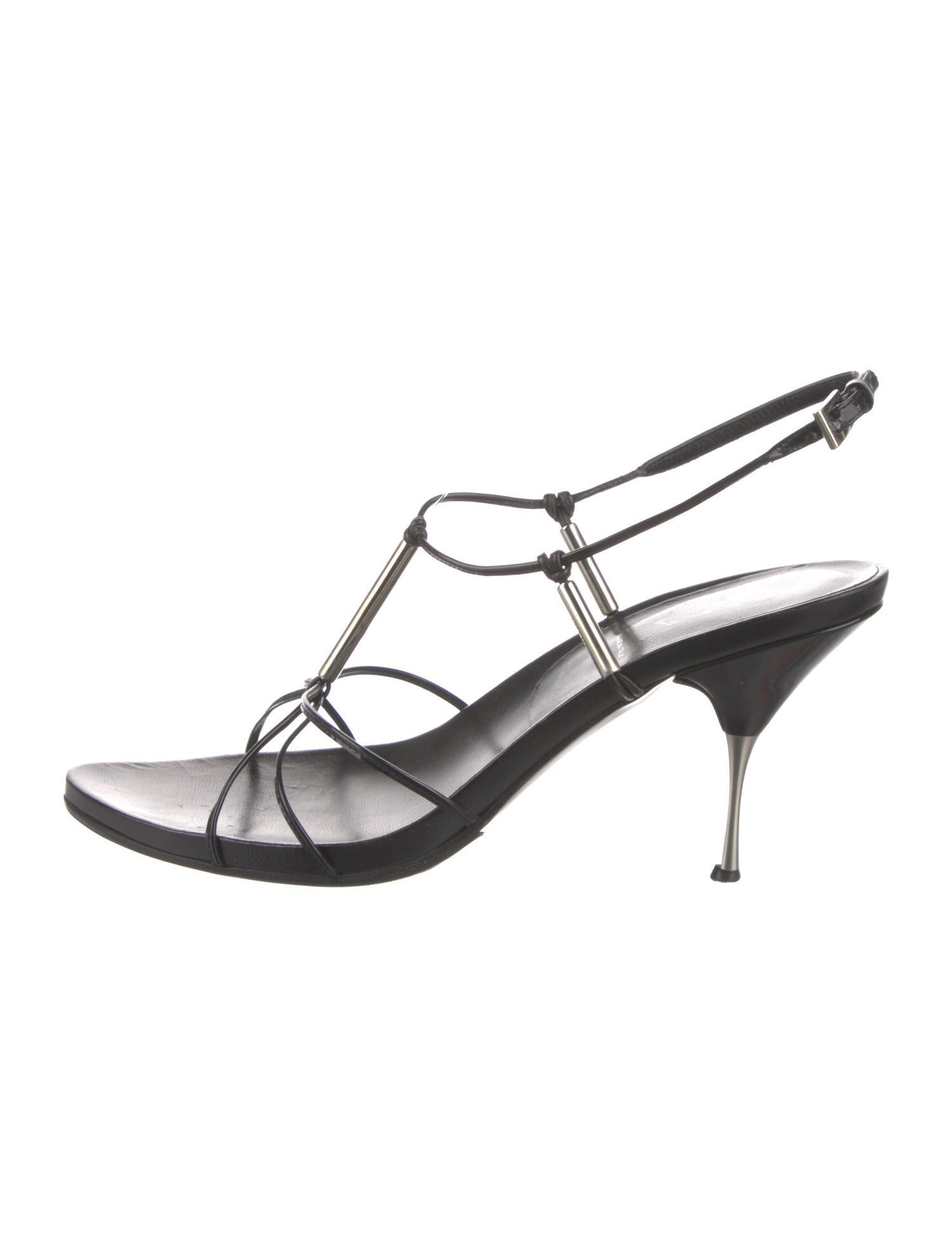 Prada Vintage Leather T-Strap Sandals