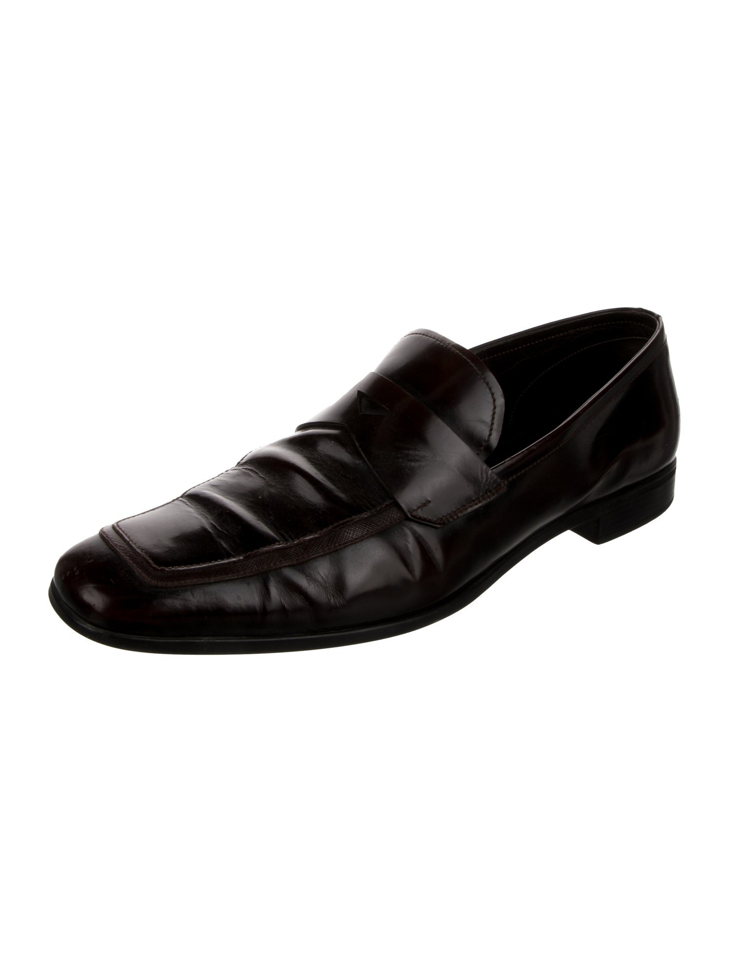 Prada Leather Dress Loafers