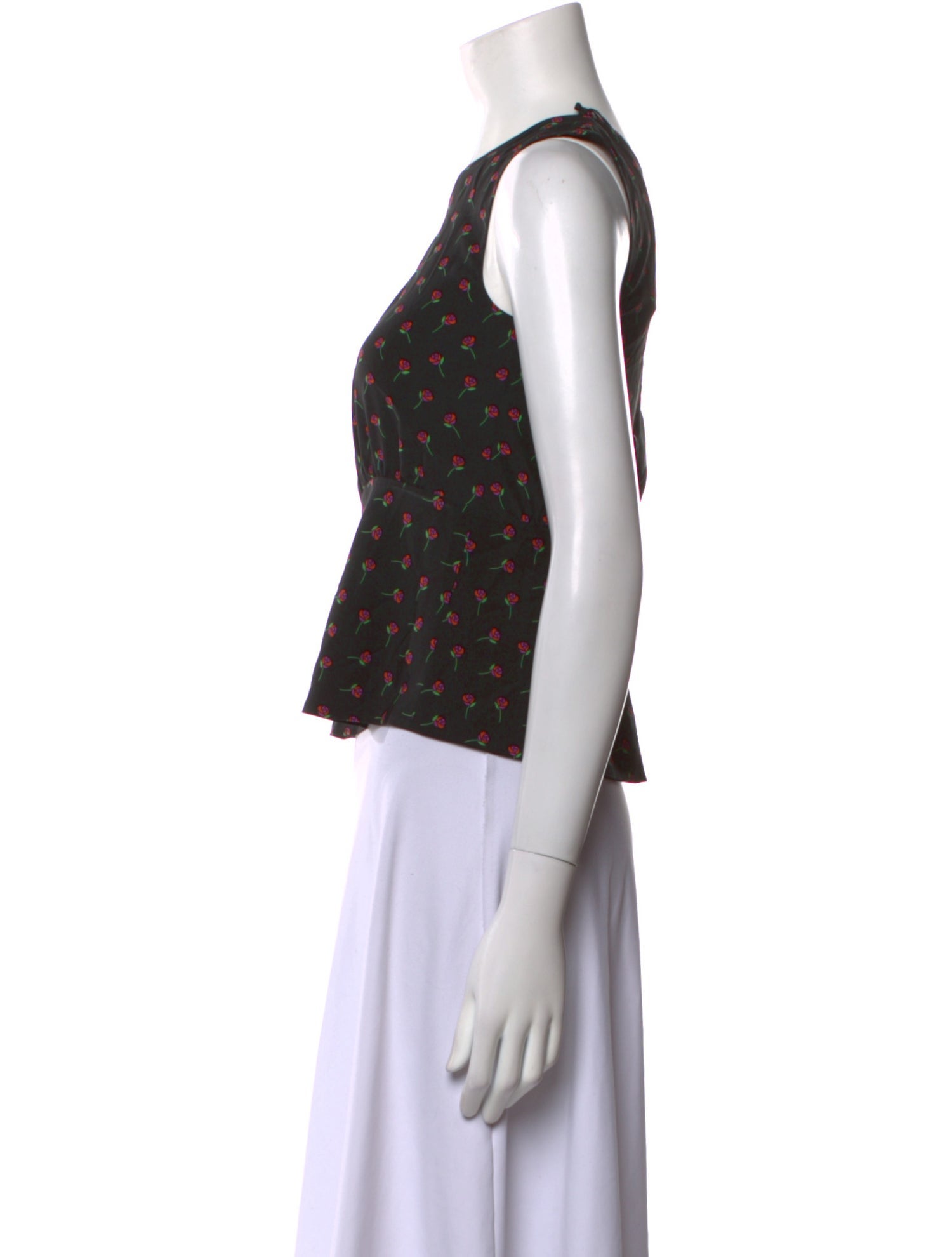 Prada 2017 Silk Crop Top