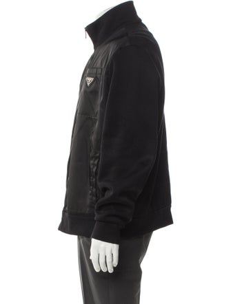 Prada 2021 Enameled Metal Triangle Windbreaker