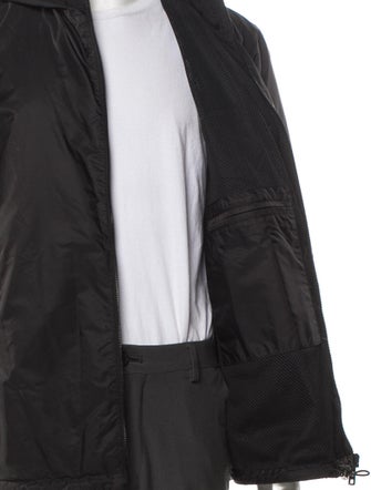 Prada 2020 Enameled Metal Triangle Windbreaker