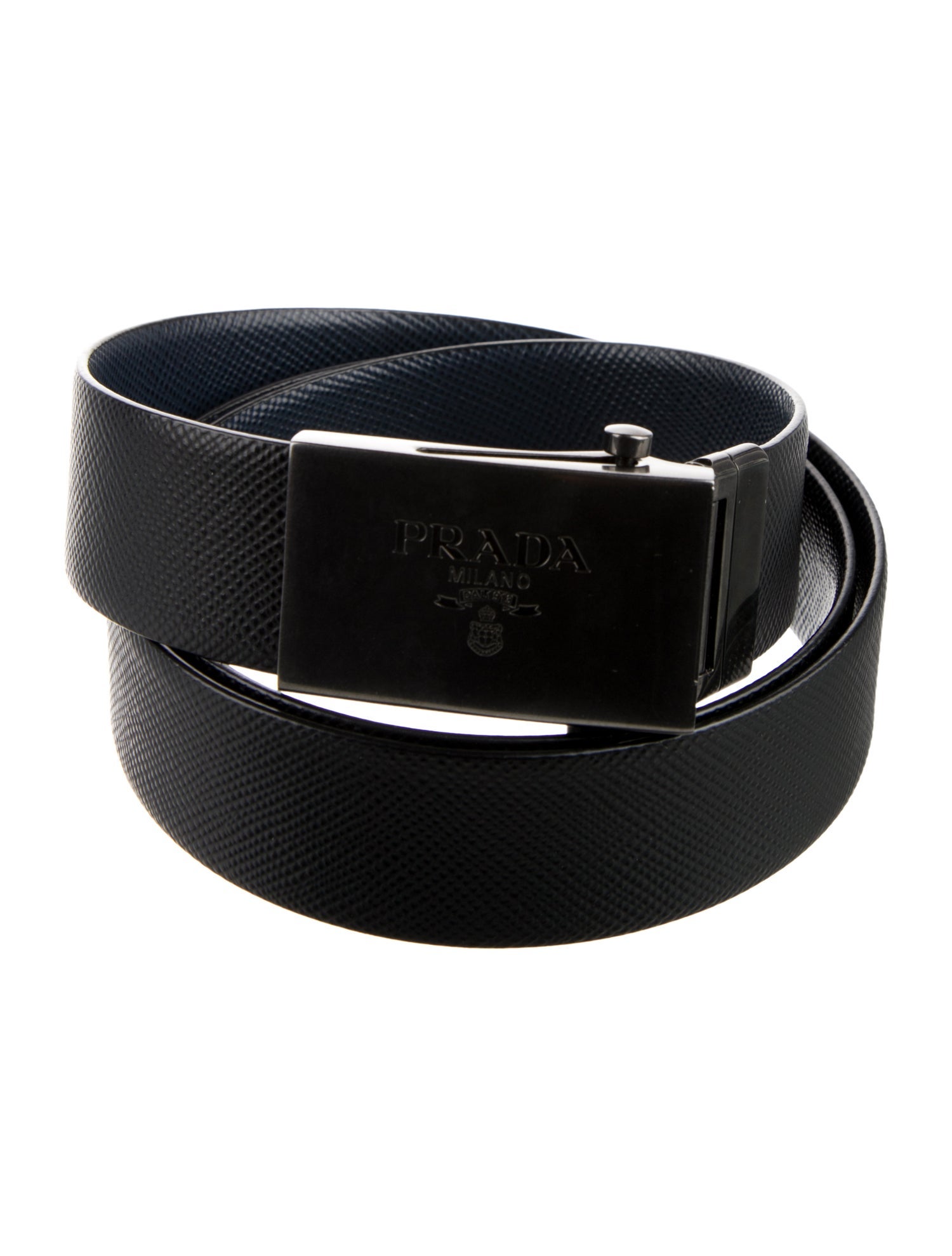 Prada Saffiano Cuir Leather Waist Belt