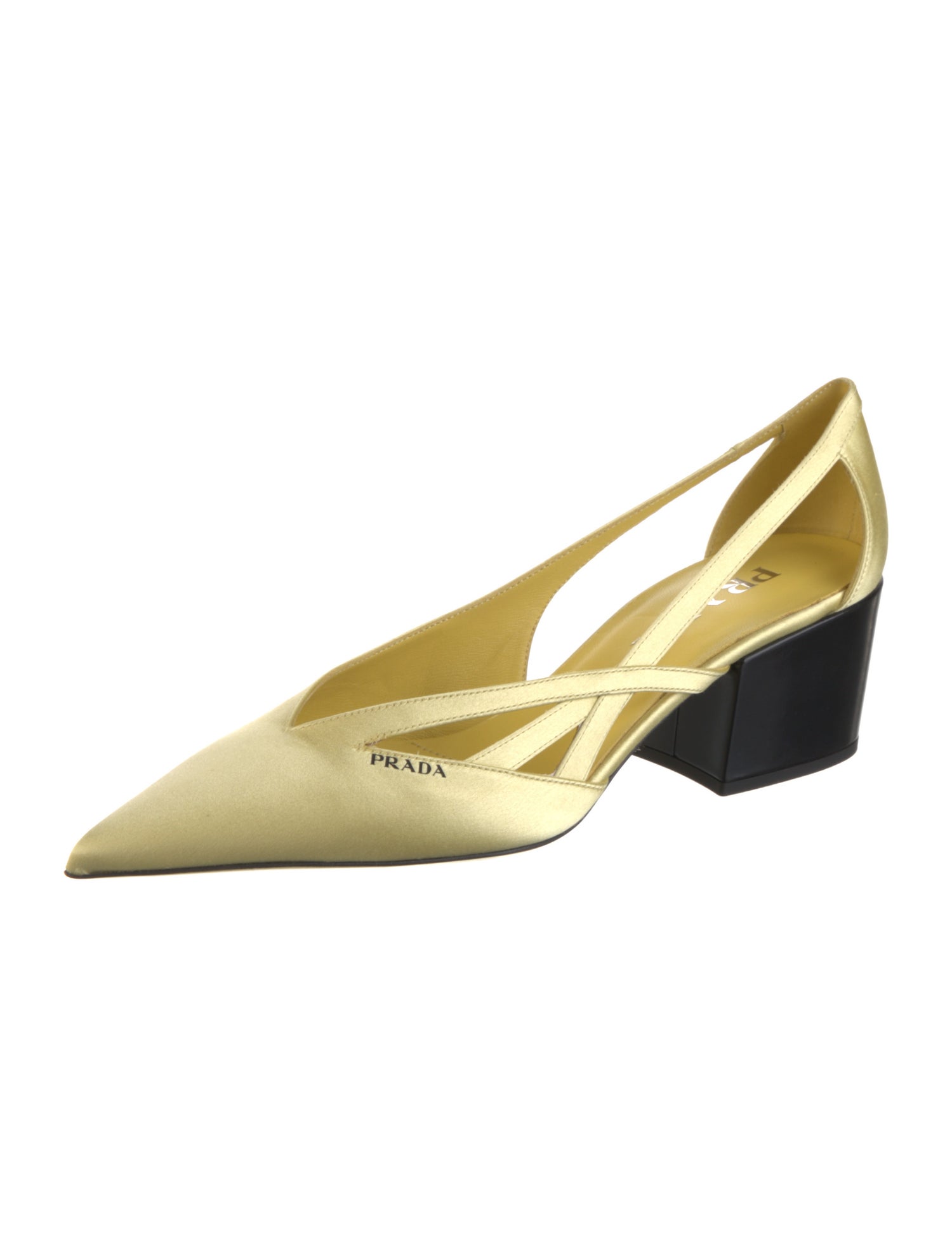 Prada Satin D'Orsay Pumps