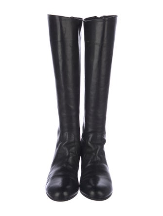 Prada Leather Riding Boots