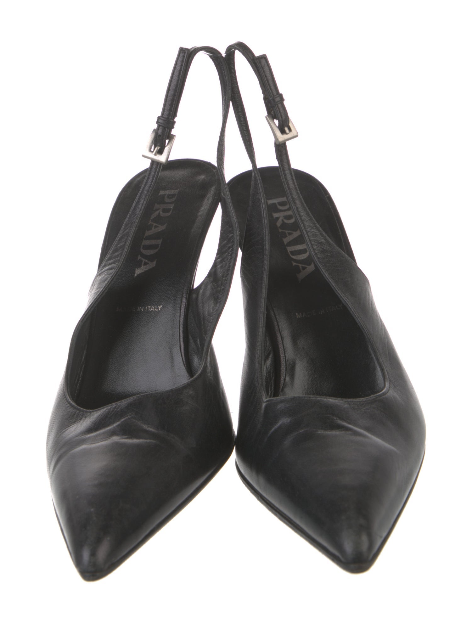 Prada Leather Slingback Pumps