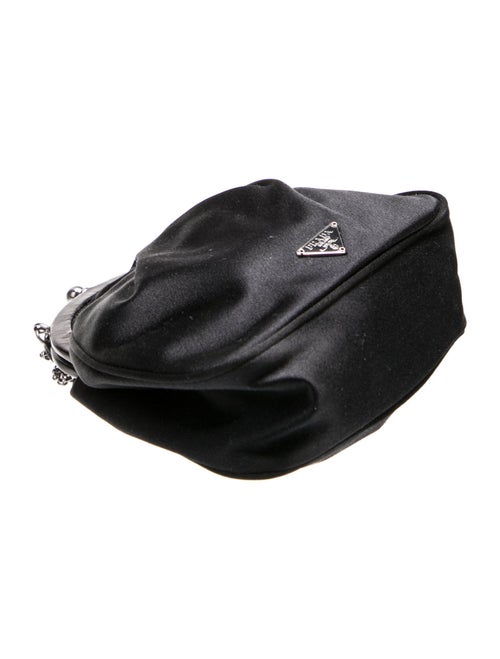 Prada Enameled Metal Triangle Evening Bag