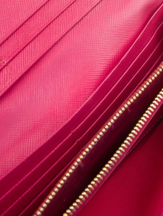 Prada Saffiano Metal Leather Continental Wallet