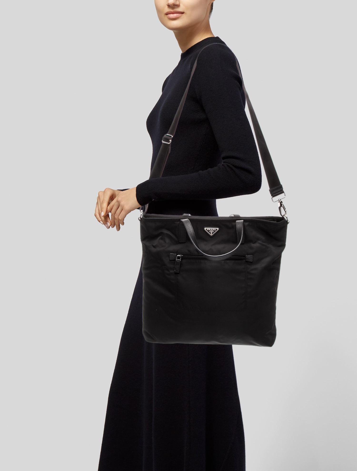 Prada Saffiano Leather Top Handle Bag