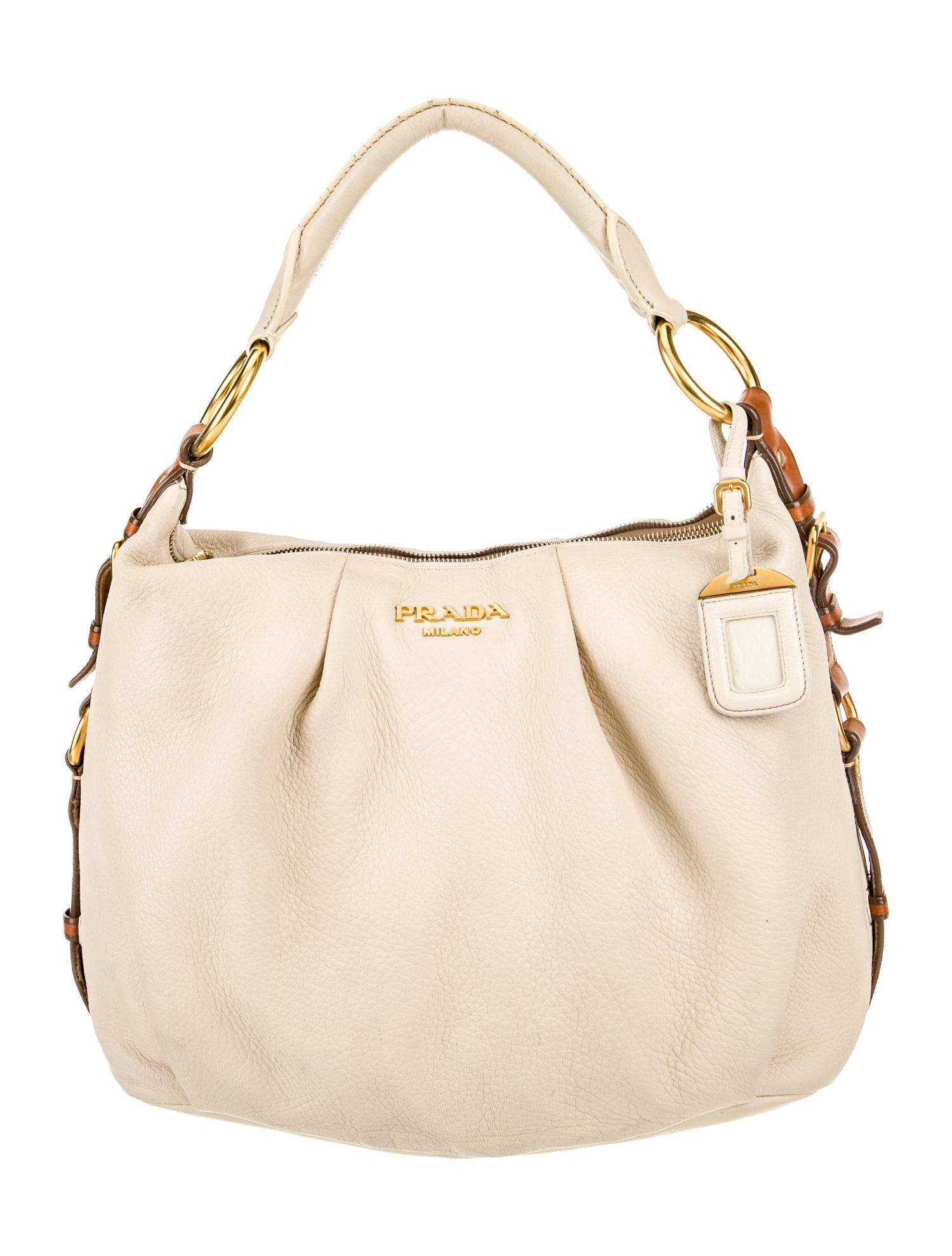 Prada Vitello Daino Leather Shoulder Bag