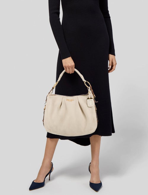 Prada Vitello Daino Leather Shoulder Bag