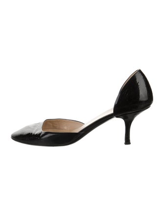 Prada Patent Leather D'Orsay Pumps