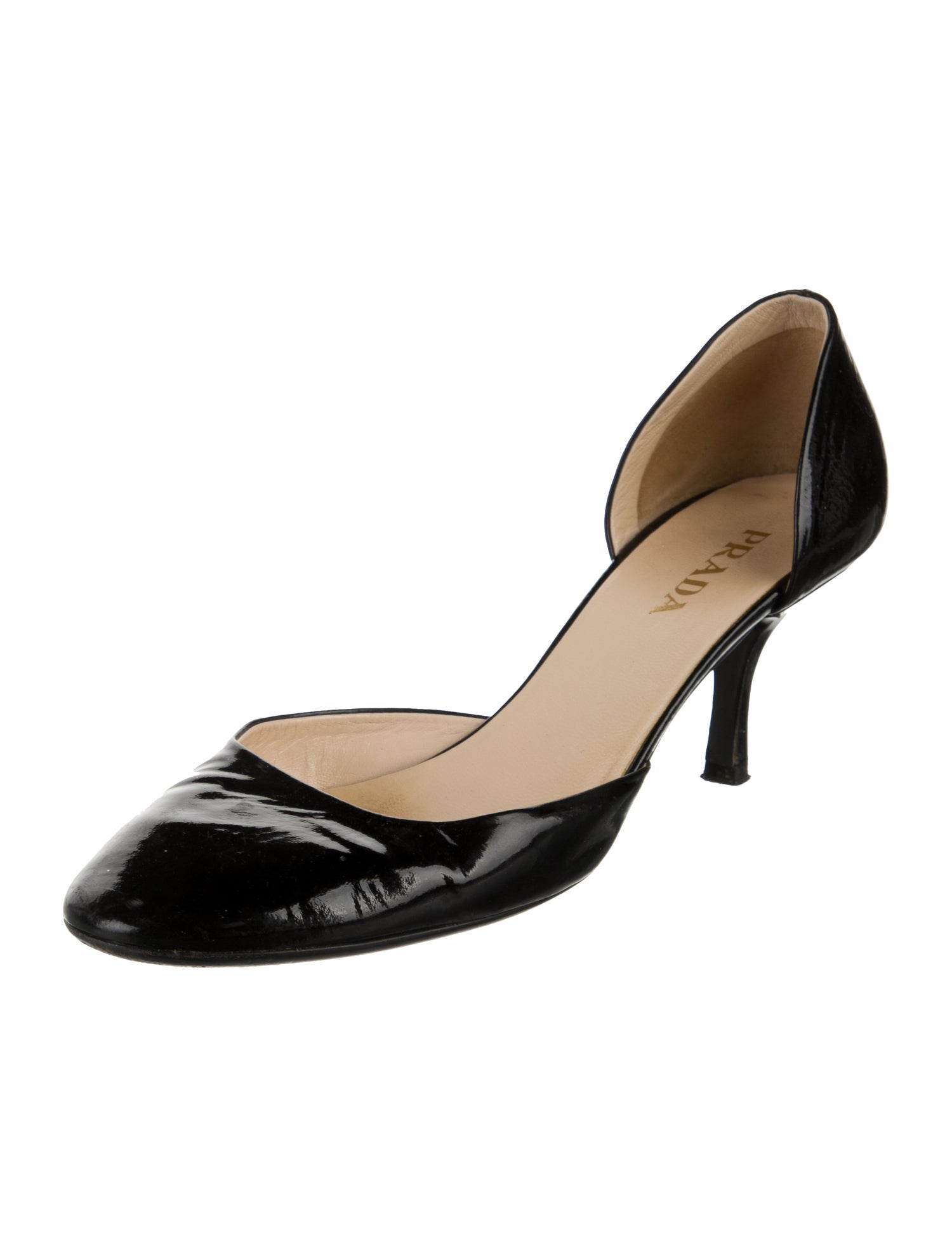 Prada Patent Leather D'Orsay Pumps
