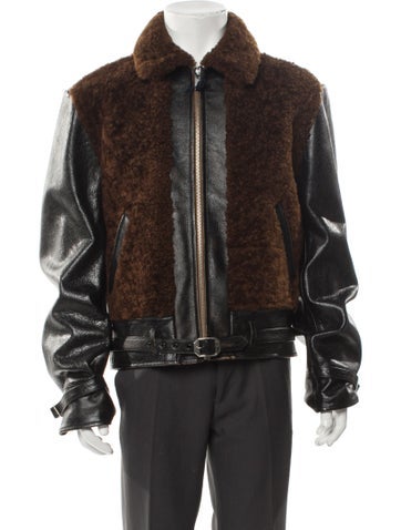 Prada Outerwear 2025 Signature Logo Moto Jacket Us46, It56 | XXL
