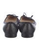 Prada Leather Bow Accents Ballet Flats