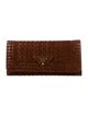 Prada Madras Leather Continental Wallet