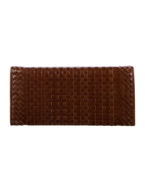 Prada Madras Leather Continental Wallet