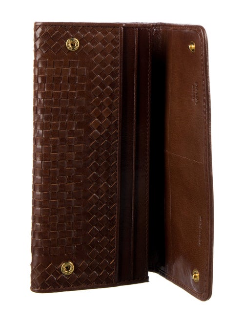 Prada Madras Leather Continental Wallet