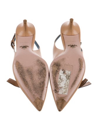 Prada Leather Slingback Pumps
