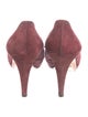 Prada Suede Bow Accents Pumps