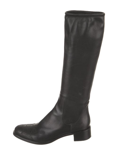 Prada Leather Riding Boots