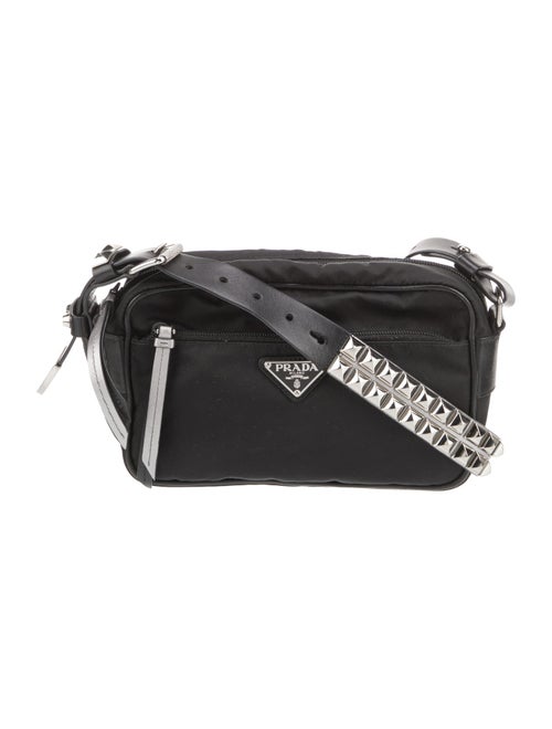 Prada Enameled Metal Triangle Elektra