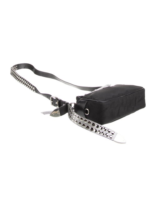 Prada Enameled Metal Triangle Elektra