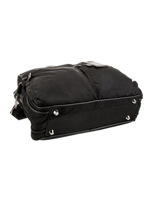 Prada Enameled Metal Triangle Briefcase