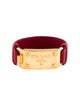 Prada Leather Buckle Wrap Bracelet