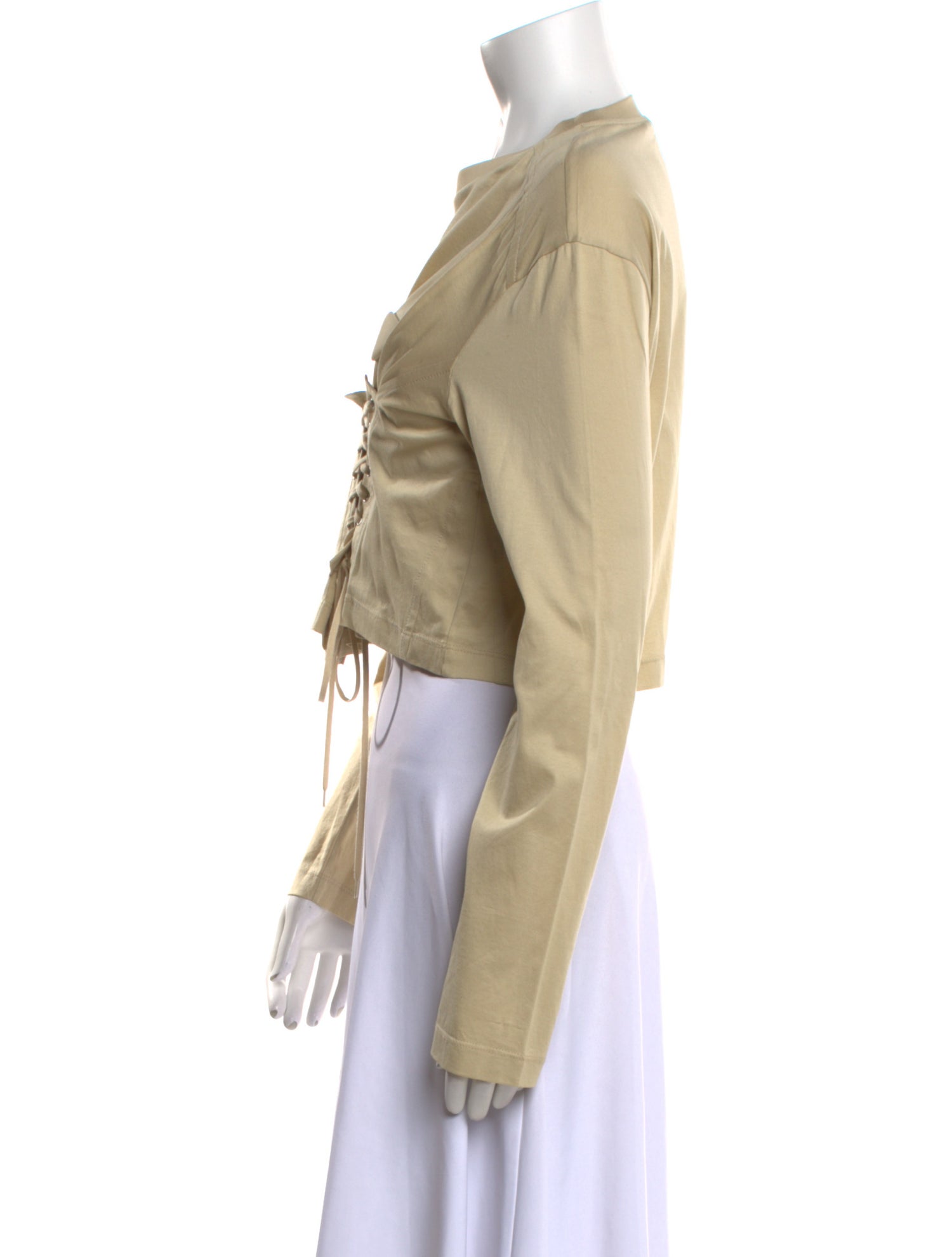 Prada 2022 Mock Neck Crop Top