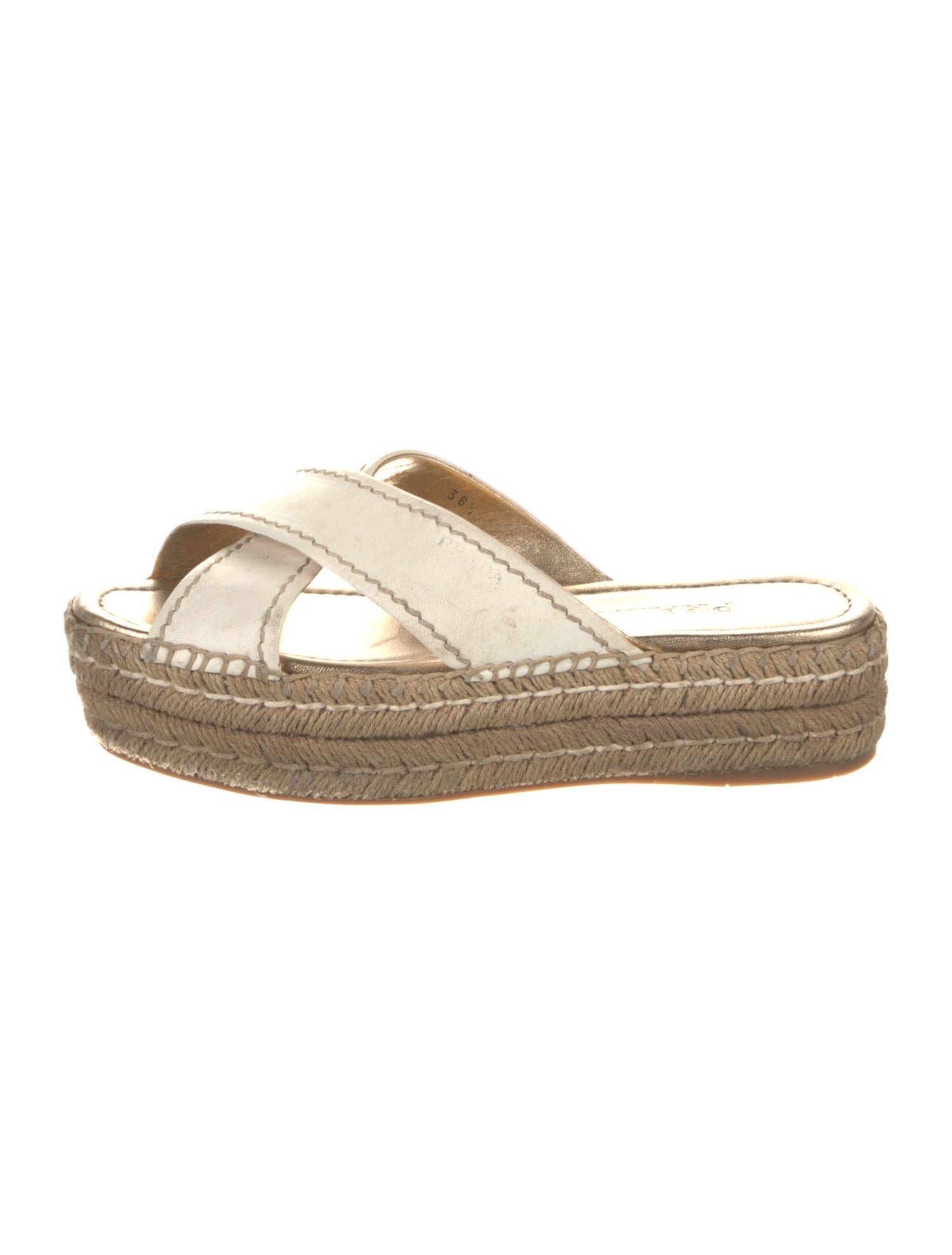 Prada Leather Espadrilles