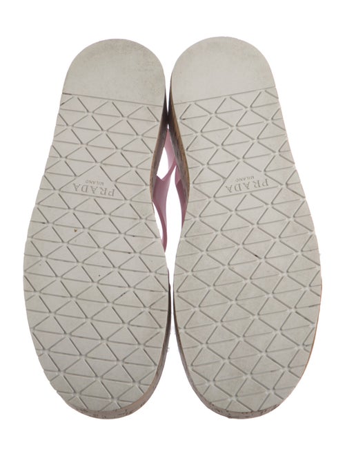 Prada Rubber Cutout Accent Slingback Pumps