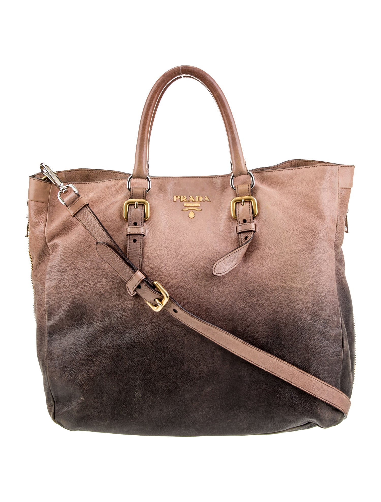 Prada Glace Calf Leather Metal