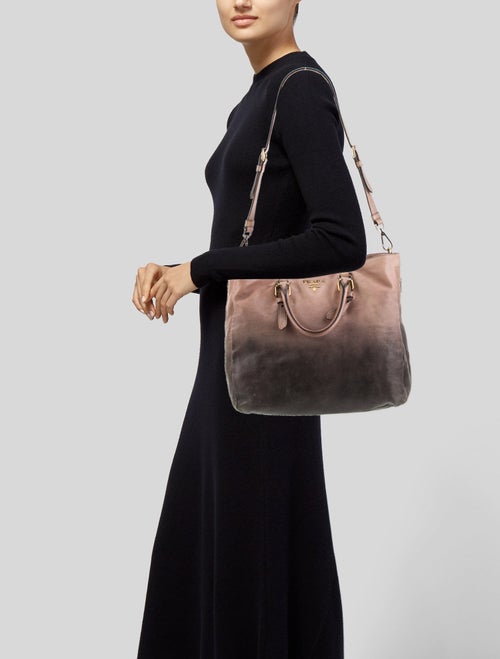 Prada Glace Calf Leather Metal