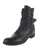 Prada Leather Combat Boots