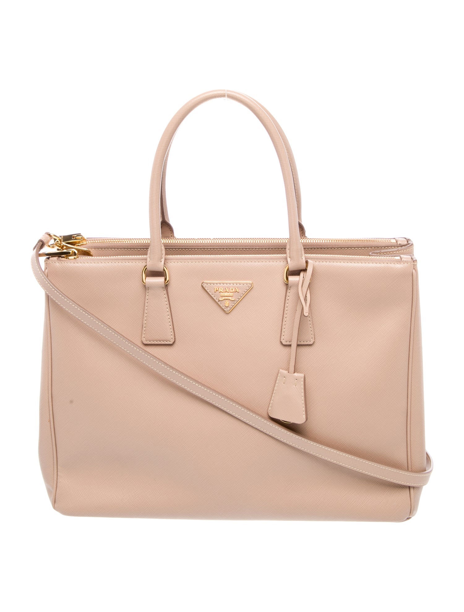 Prada Saffiano Leather Galleria Double Zip Large