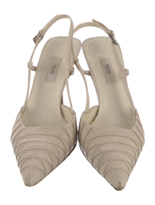 Prada Leather Slingback Pumps