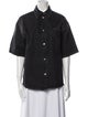 Prada 2022 Short Sleeve Button-Up Top