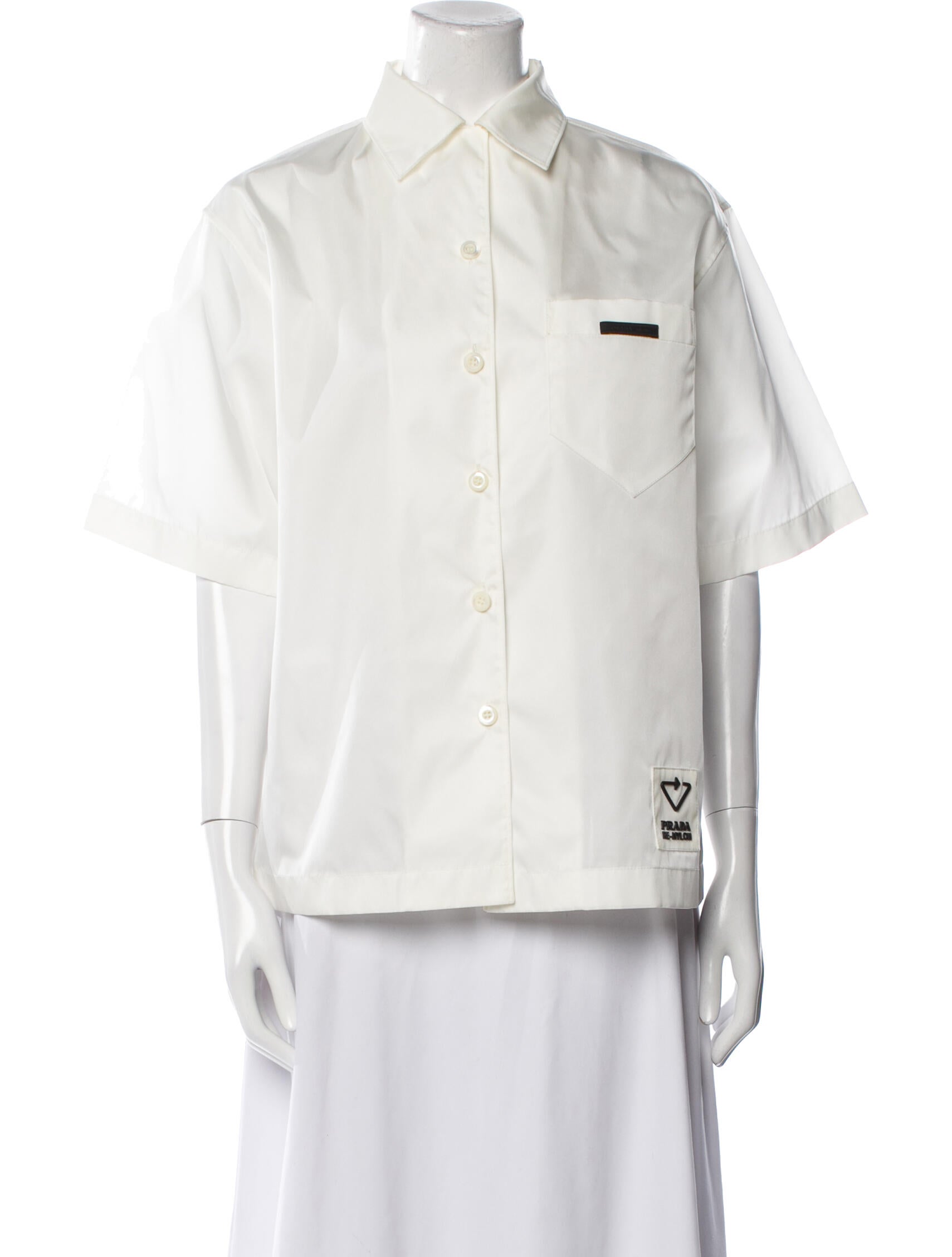 Prada 2021 Re-Nylon Button-Up Top
