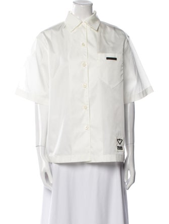 Prada 2021 Re-Nylon Button-Up Top