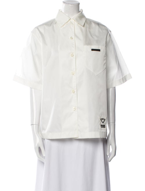 Prada 2021 Re-Nylon Button-Up Top