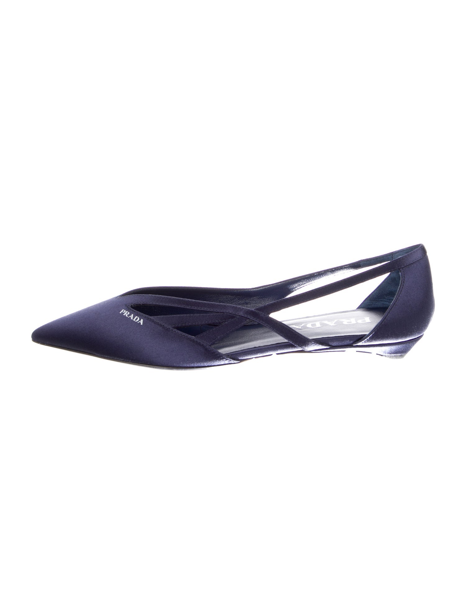 Prada Satin Slingback Flats