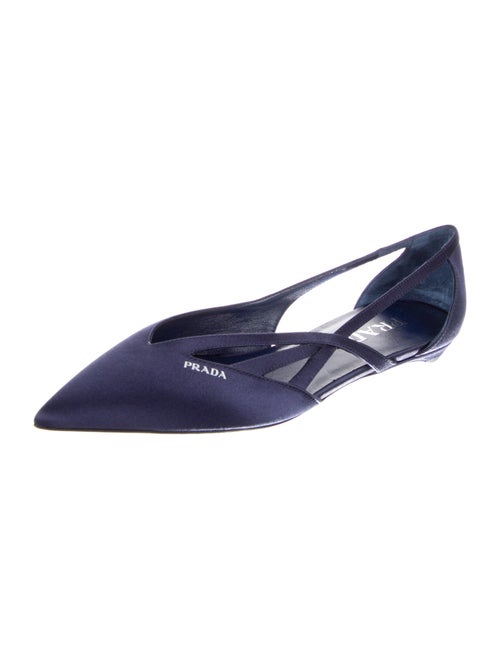 Prada Satin Slingback Flats