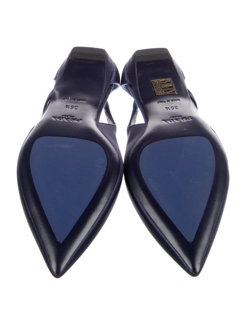 Prada Satin Slingback Flats